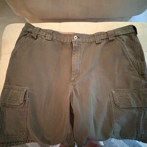 Duluth Trading Co Men's Green Cargo Shorts